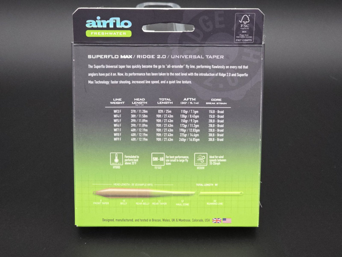 Airflo SuperFlo Max Ridge 2.0 Universal Taper
