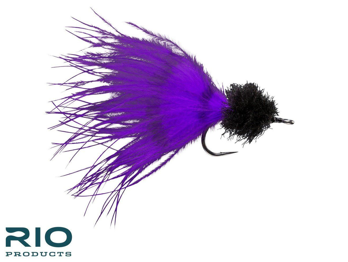 Marabou Toad Barred - Black/Purple