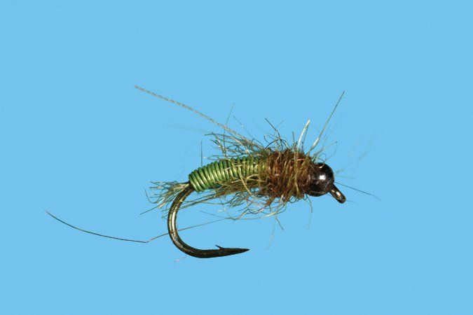 Solitude BH Deep Six Caddis Pupa - Chartreuse