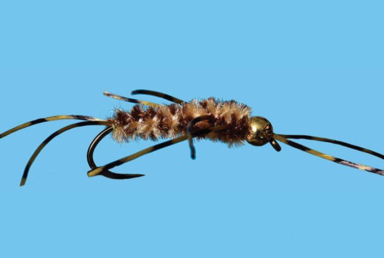 Tungsten Pat's Rubber Leg - Tan / Brown