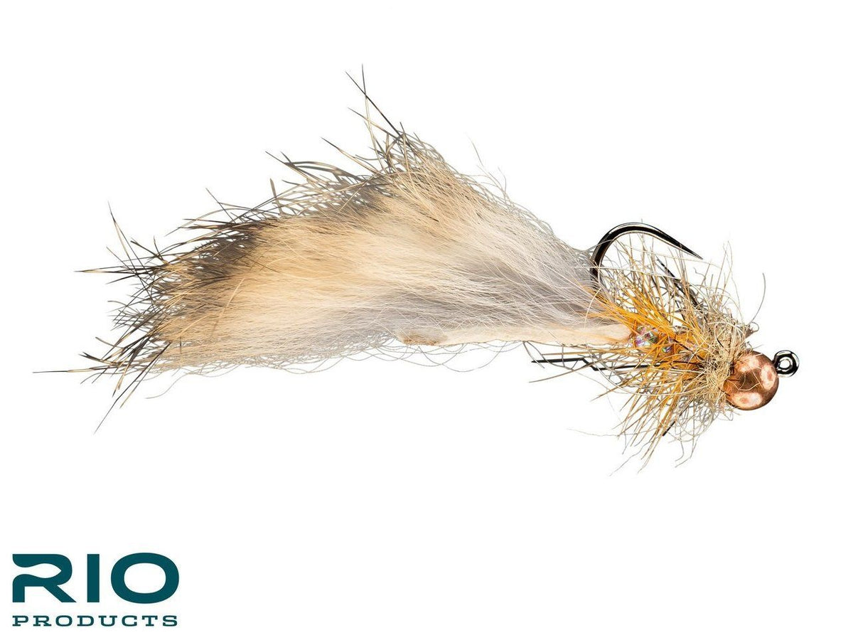 RIO's Soccer Mom - Ginger #10 - jigged micro leech fly for trout