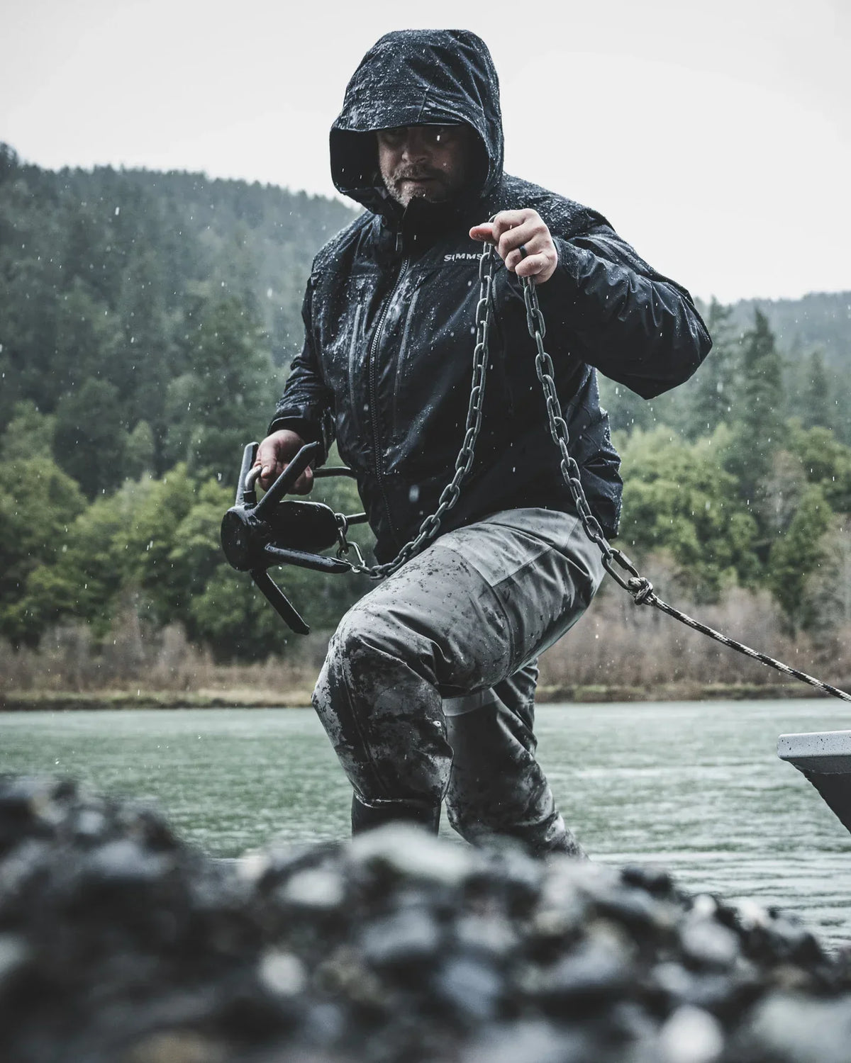 Simms Bulkley Jacket on Angler