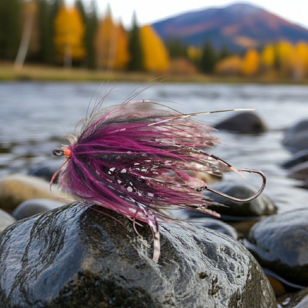 Solitude Fly Hoh Bo Spey - Wine | Steelhead Fly