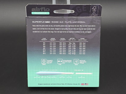 Airflo Superflo Max Ridge 2.0 SW Flats Universal Taper Fly Lines