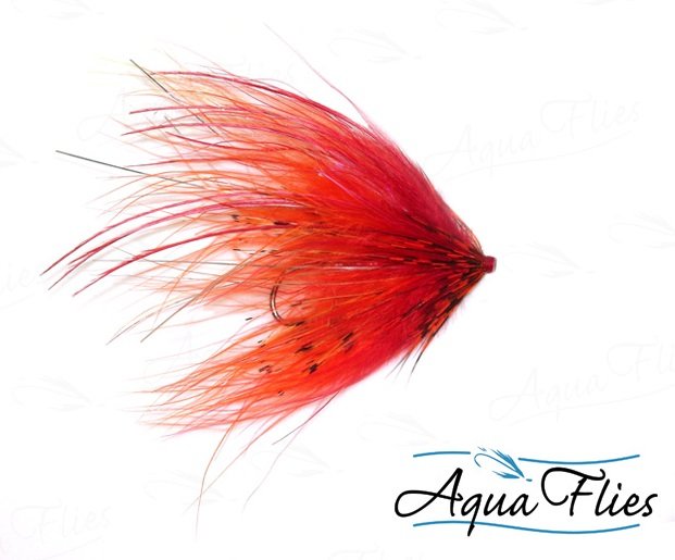 Hartwick's Marabou Tube - Red / Orange