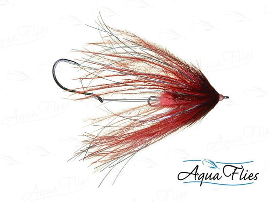 Aqua Flies Fish Taco - Red steelhead fly