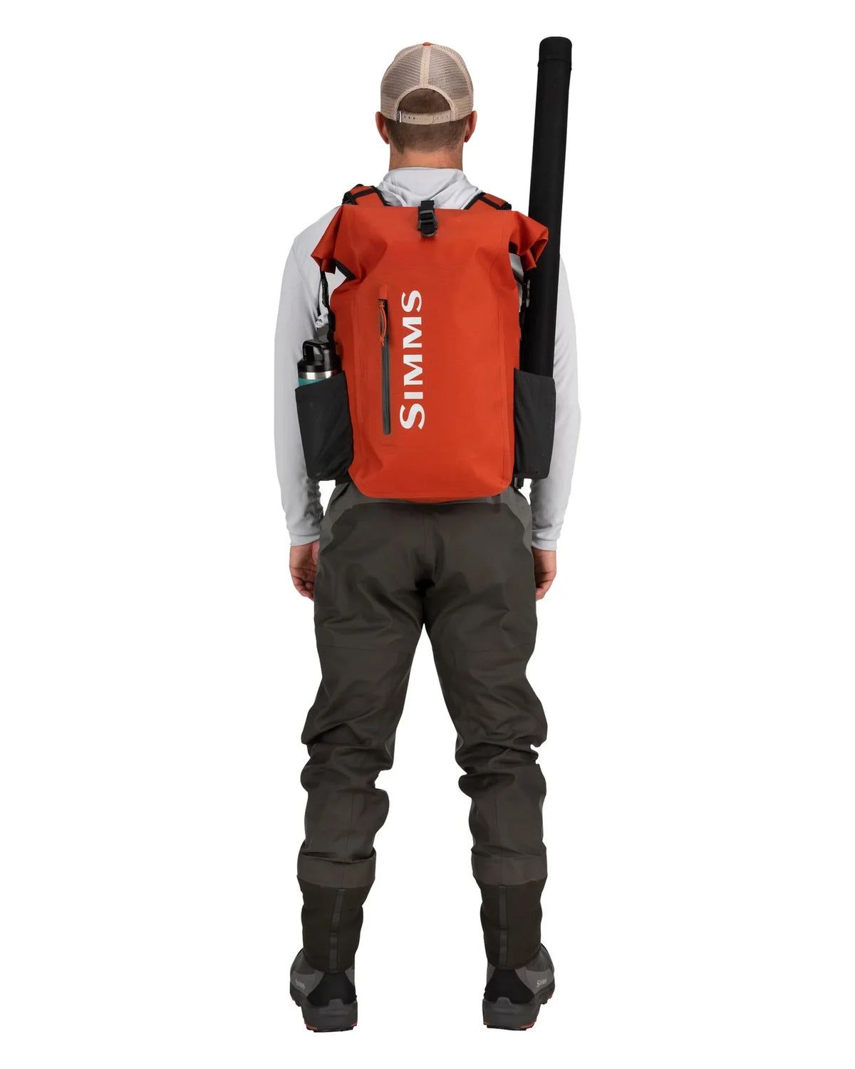 Simms Dry Creek Rolltop Backpack - Simms Orange