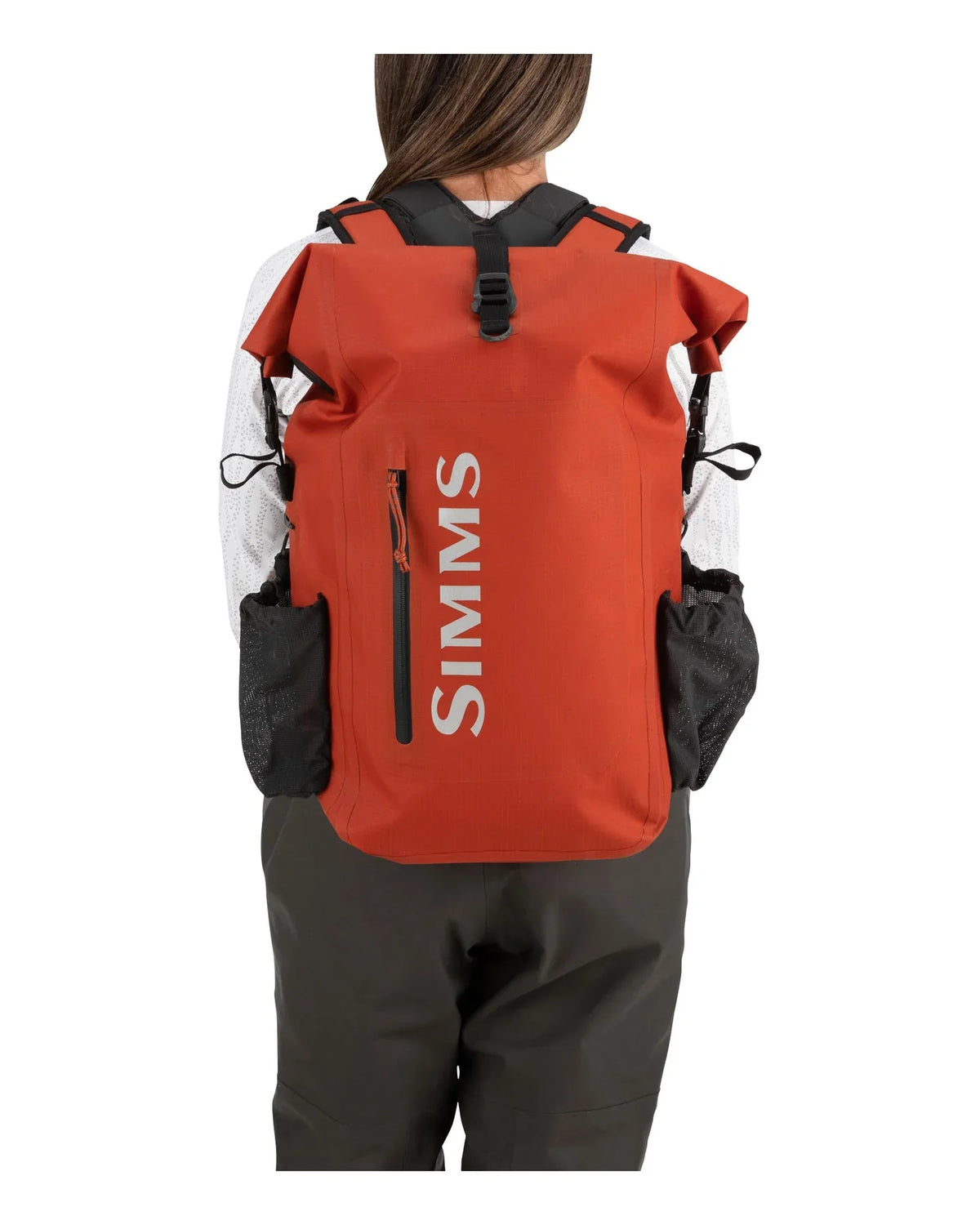 Simms Dry Creek Rolltop Backpack - Simms Orange