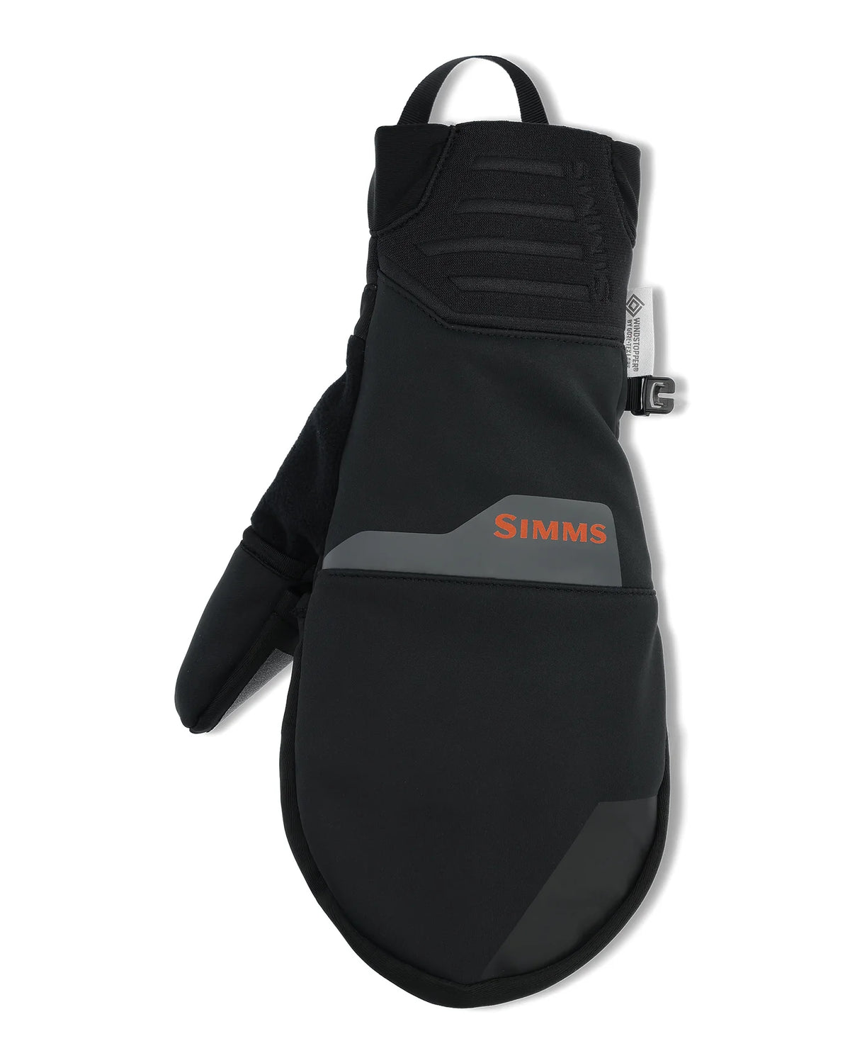 Simms WindStopper Foldover Fishing Mitt - Black