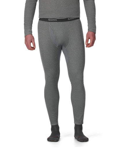 Simms M's Stata 160 Baselayer Bottom Dark Grey Heather Front