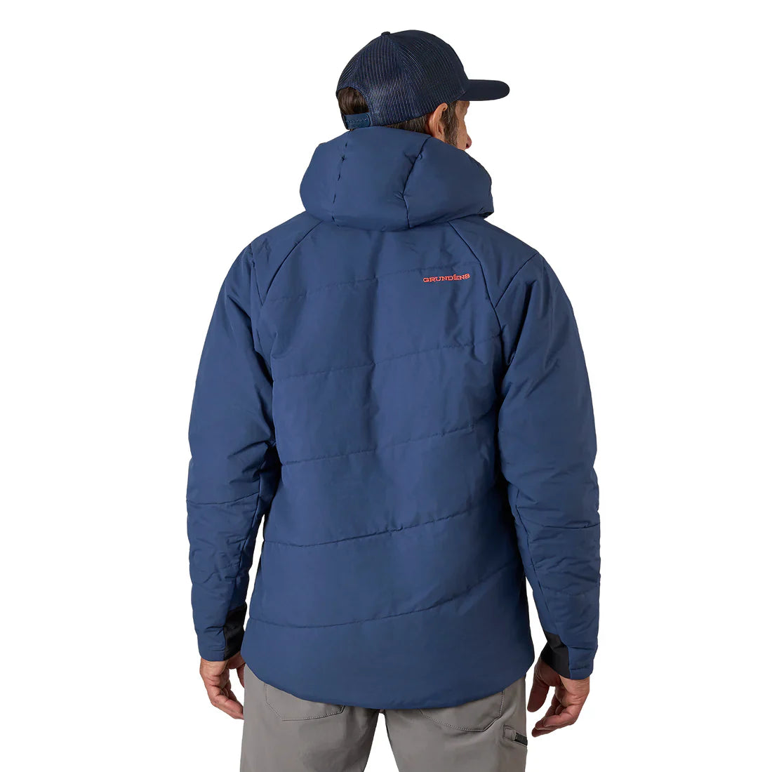 Grundens Turbulence Insulated Hoody Navy Back