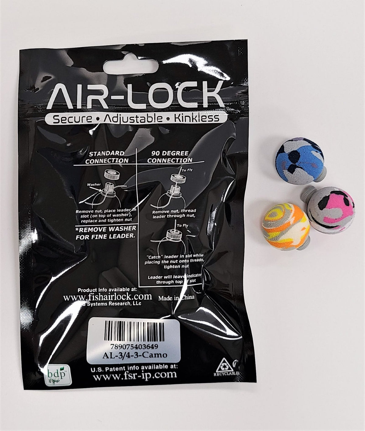 Air Lock Strike Indicators - 3 Pack Camo 3/4 inch