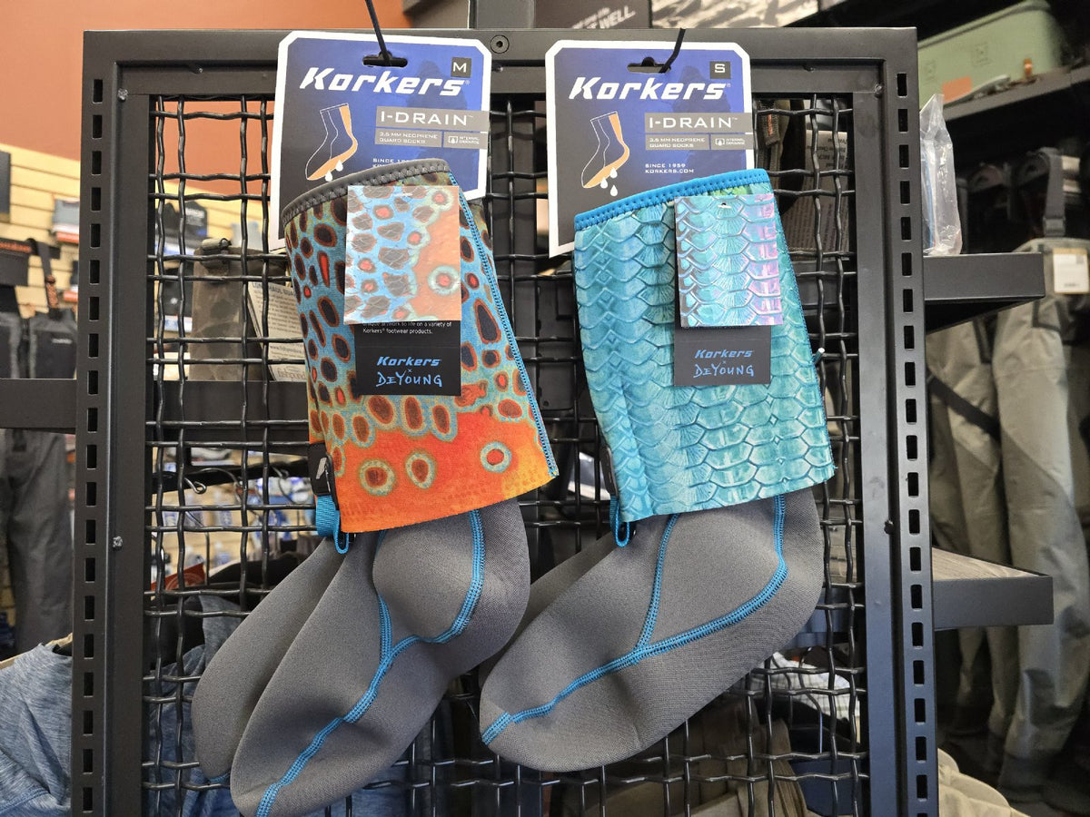 Korkers 3.5mm I-Drain Guard Socks - DeYoung Brown Flank