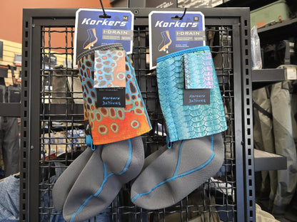 Korkers 3.5mm I-Drain Guard Socks - DeYoung Brown Flank