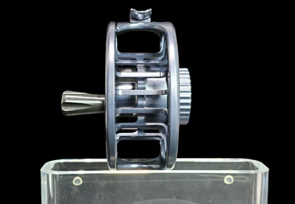 Galvan Torque Fly Reel Gunmetal Grey handle detail