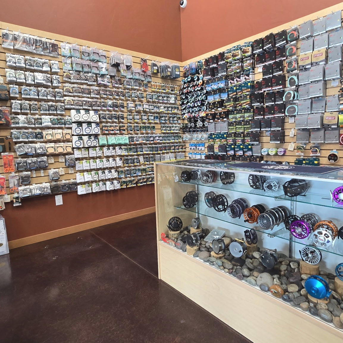 Fly Line Wall - Gorge Fly Shop Showroom