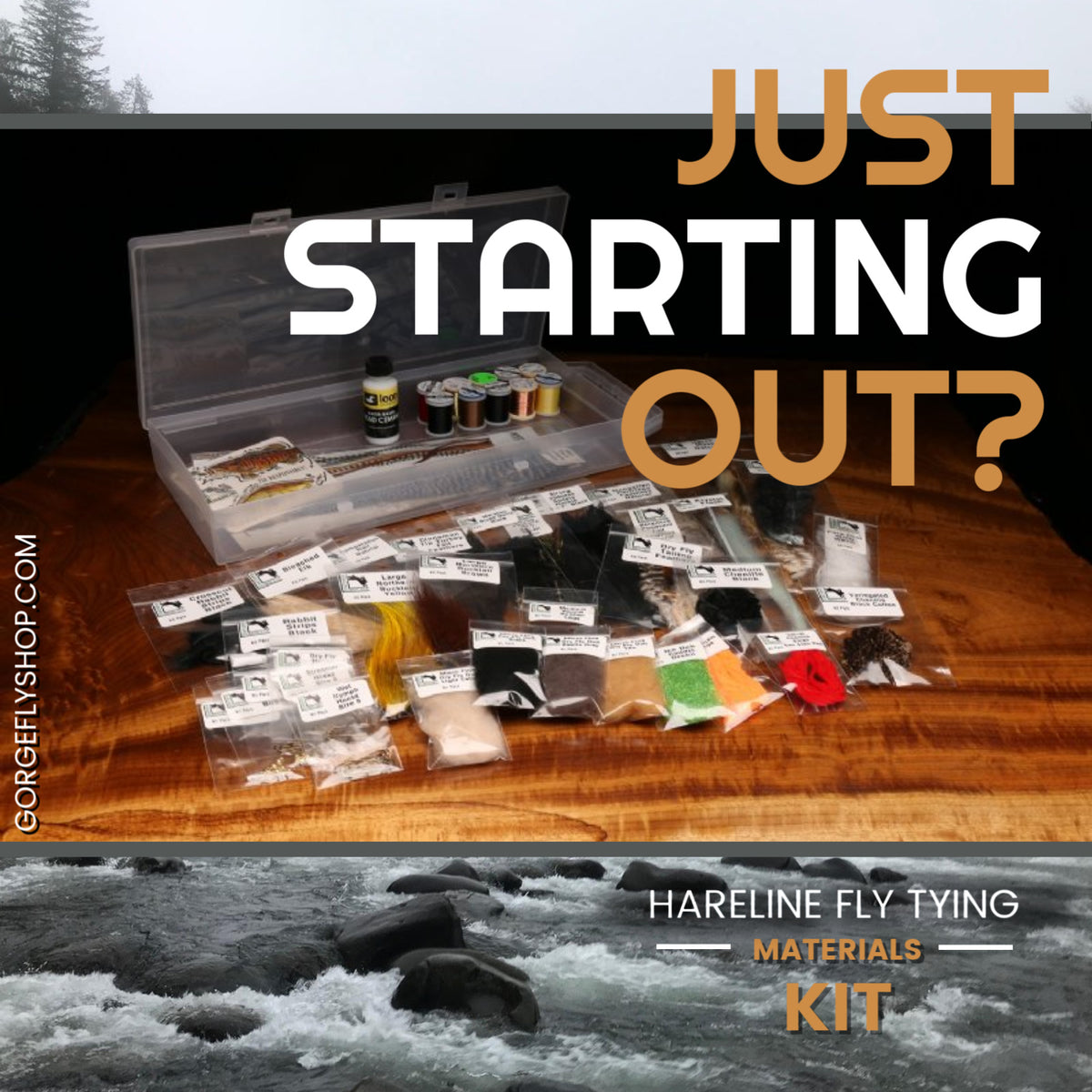 Hareline Fly Tying Materials Kit