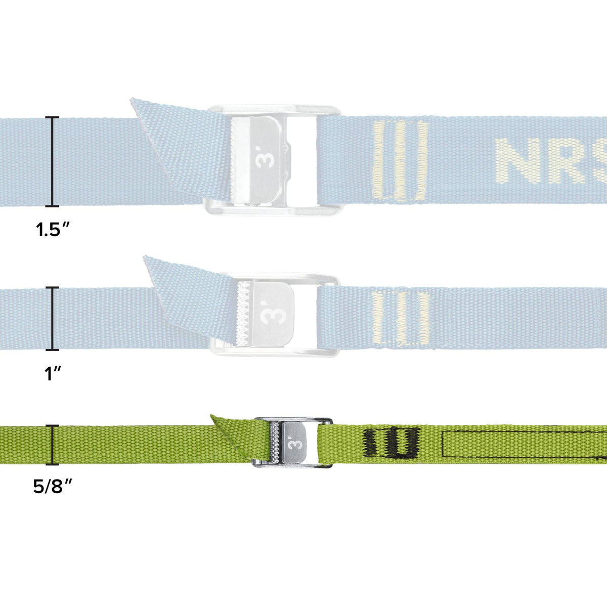 NRS 5/8" Micro Straps - Compare Lichen