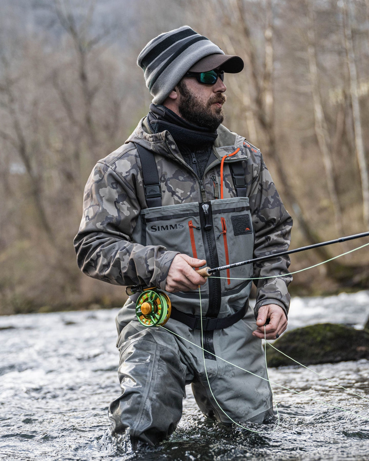 Simms Men's Freestone Z Stockingfoot Waders - Smoke