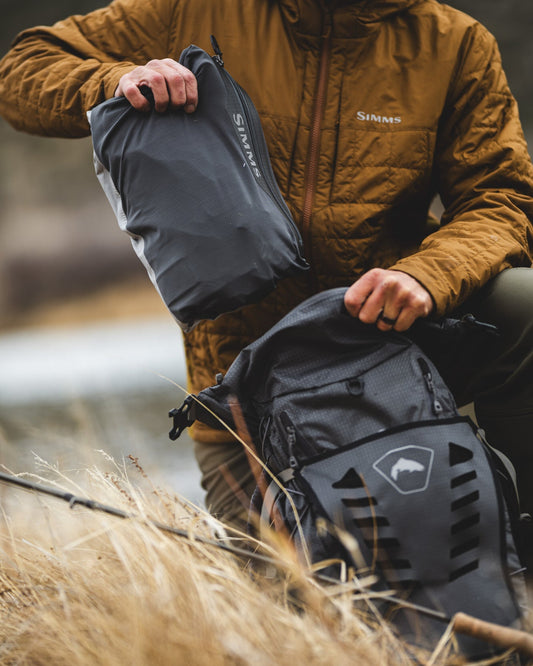 Simms Men's Flyweight Packable Stockingfoot Wader - Cinder