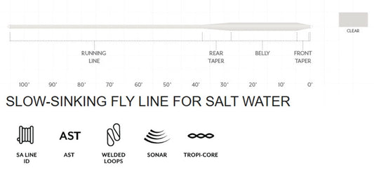 Scientific Anglers Sonar Saltwater Intermediate - Full Clear