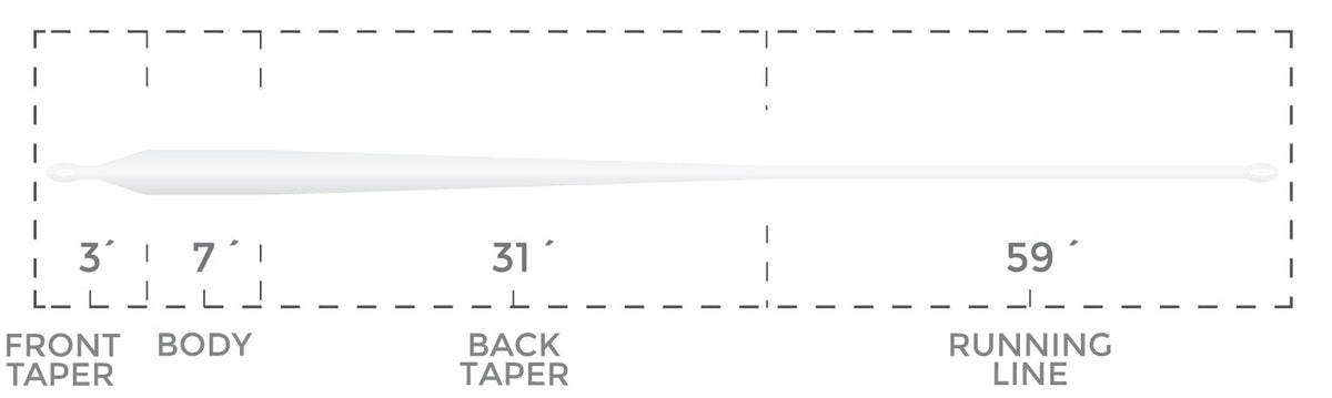 Cortland Liquid Crystal Saltwater Tarpon Taper - Clear