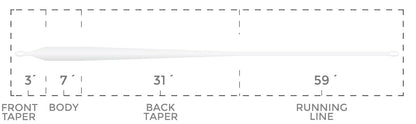Cortland Liquid Crystal Saltwater Tarpon Taper - Clear