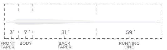 Cortland Liquid Crystal Saltwater Tarpon Taper - Clear