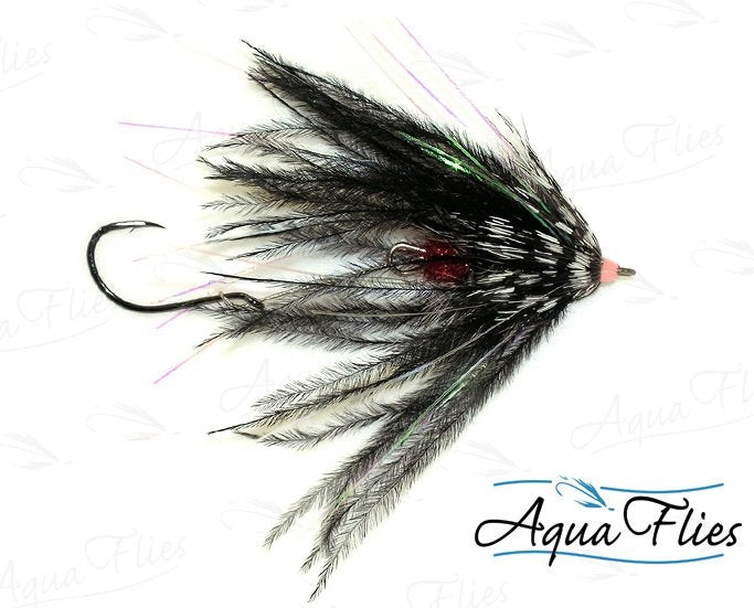 Aqua Flies Fish Taco - Black steelhead fly