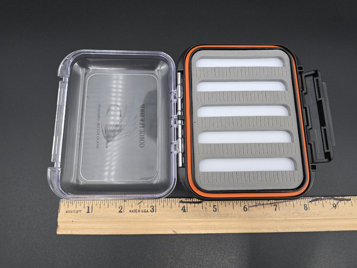 GFS Logo Fly Box - Medium Double Sided Waterproof w/ Slotted Foam