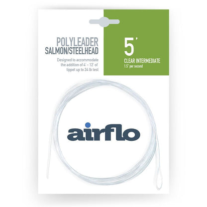 Airflo polyleader 5ft vlrst intermediate fishing line - packaging on a white background