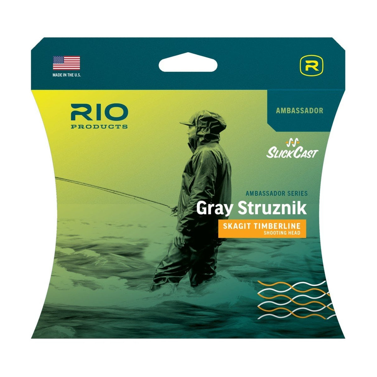 RIO Ambassador Series Gray Struznik Skagit Timberline spey head coiled with packaging