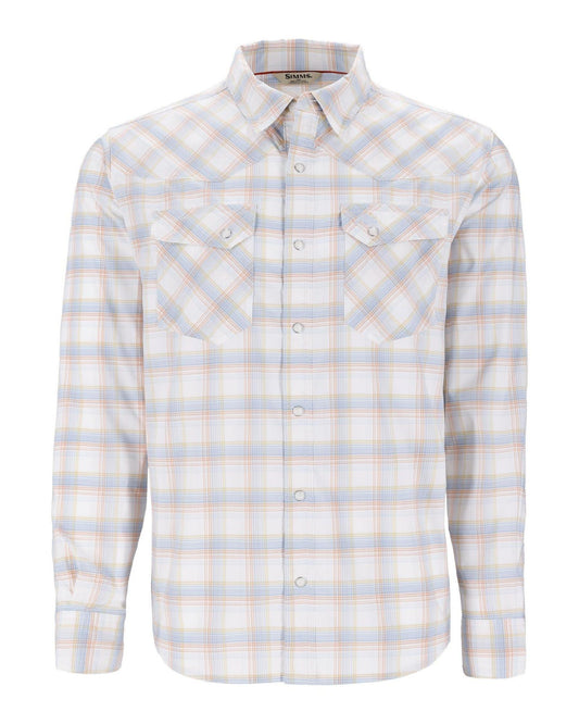 Simms Men's Brackett LS Shirt - Size XL - White Brackett - X-Large