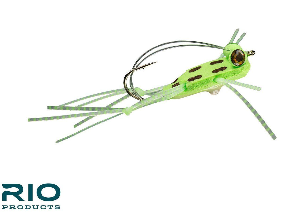 RIO's Foam Slice Frog - Chartreuse 2/0