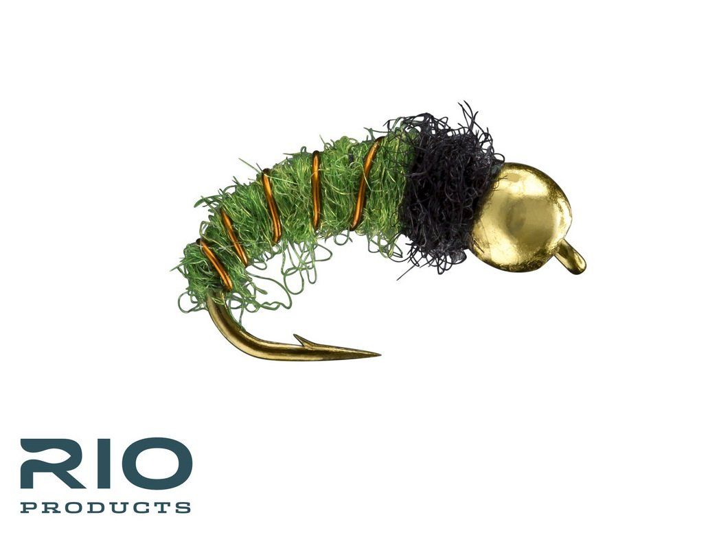 RIO Bead Head Caddis Larva - Green