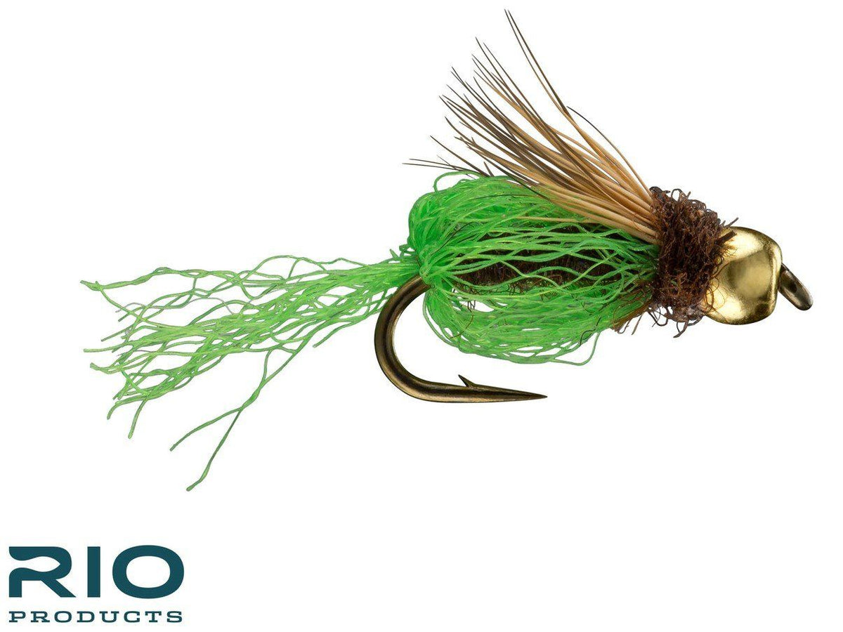 RIO Caddis Sparkle Pupa - Bright Green