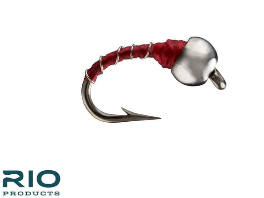 Tungsten Zebra Midge - Red