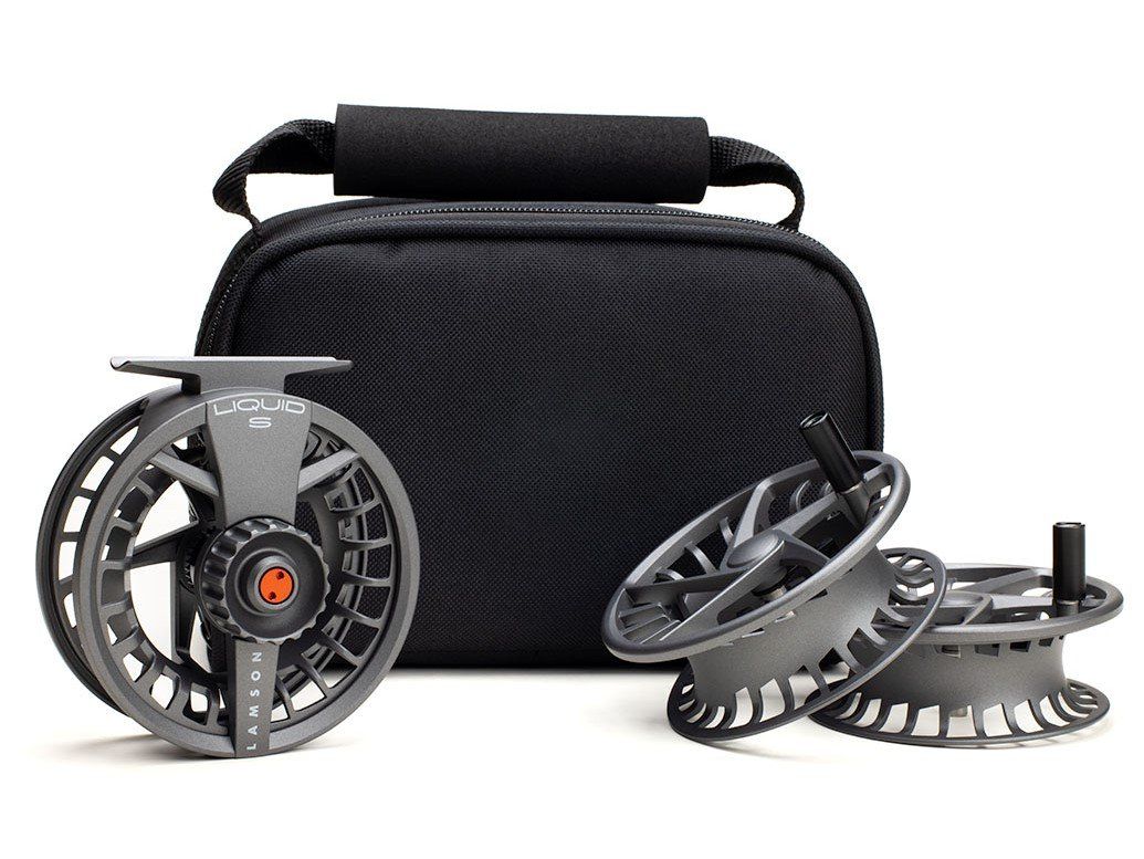 Lamson Liquid S Fly Reels - Smoke - 3 pack