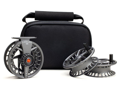 Lamson Liquid S Fly Reels - Smoke - 3 pack