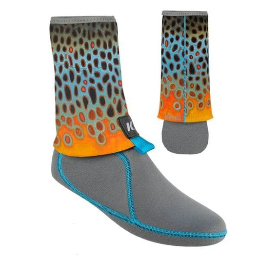 Korkers 3.5mm I-Drain Guard Socks - DeYoung Brown Flank