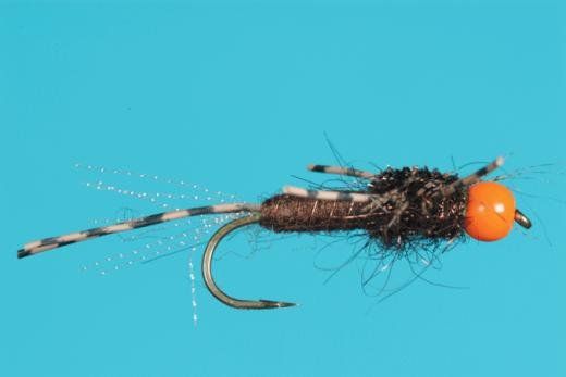 Solitude Agent Orange Nymph Fly