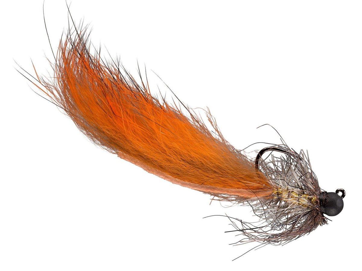 RIO's Soccer Mom - Spray Tan - jigged micro leech fly for trout