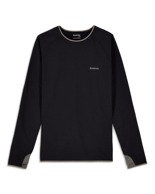 Simms Men's Strata 200 LS Base Layer Crew - Black - Medium
