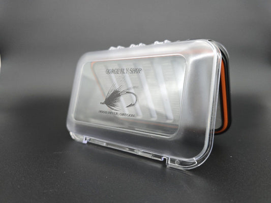 GFS Logo Fly Box - Large Double Sided Waterproof w/ Slotted Foam