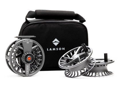 Lamson Liquid S HD Fly Reels - Smoke - 3 Pack
