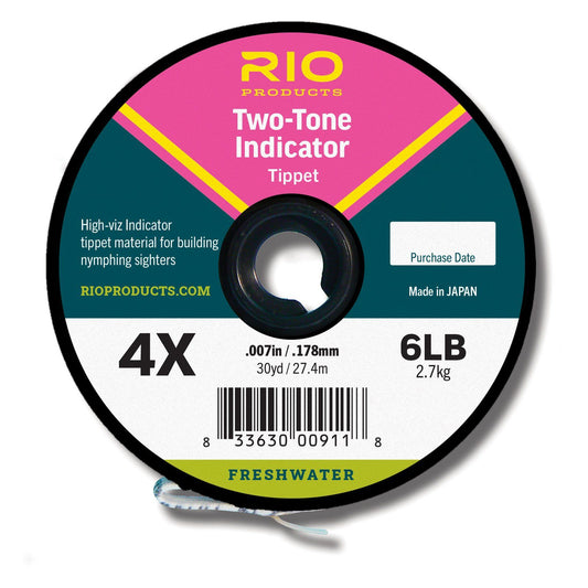 RIO 2-Tone Indicator Tippet - Pink & Chartreuse