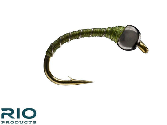 Tungsten Zebra Midge - Olive