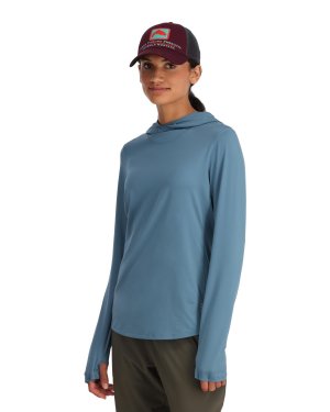 Simms Women's Bugstopper Solarflex Hoody - Neptune