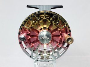 Abel SDF 5/6 Fly Reel - Solid Back Native Rainbow