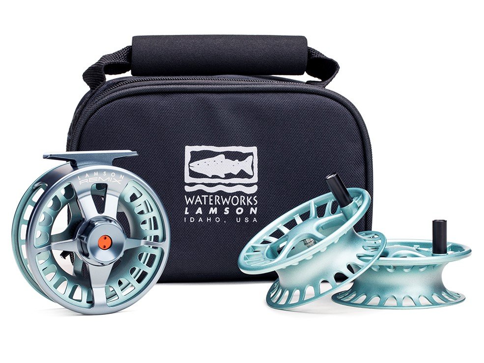 Lamson Remix 3+ Fly Reel - 3 Pack Glacier - CLOSEOUT
